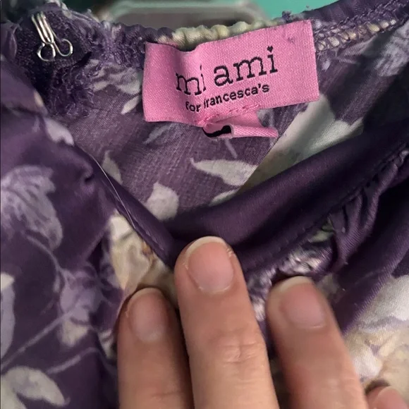 Francescas Purple Floral Dress - Picture 4 of 4